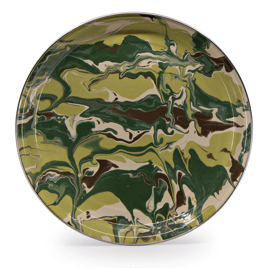 Camouflage Enamelware, Medium Tray
