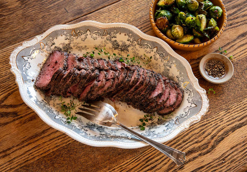 Mesquite Smoked Peppered Beef Tenderloin
