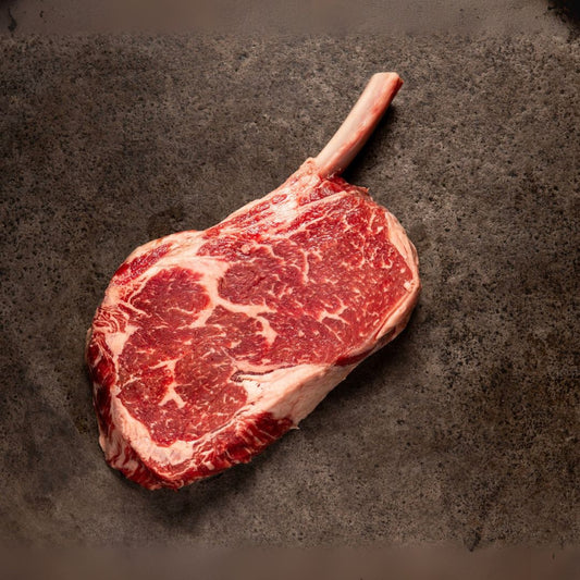 Bone in Ribeye, Perini Ranch Steakhouse, Tom Perini, Steak Rub, Rib eye, Texas Cowboy Cooking, Beef by Mail, Mail Order Steaks, Buffalo Gap Texas, Mesquite Smoked Beef, 22 oz ribeye, 