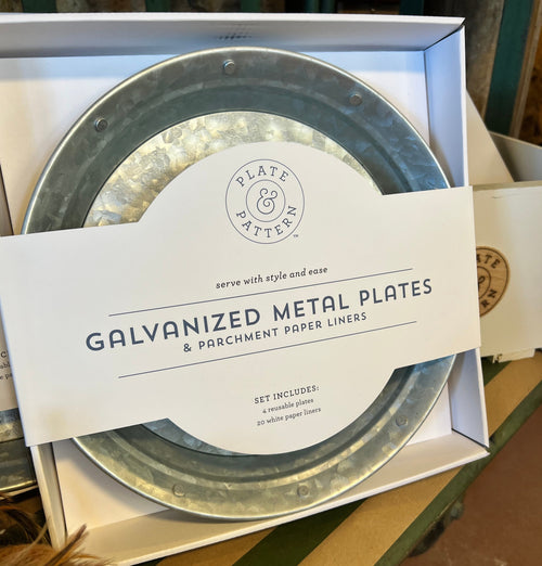 Galvanized Metal Plates by Plate & Pattern