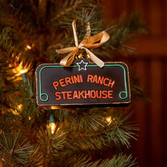 Perini Ranch Steakhouse Neon Sign, Christmas Ornament, Beef Gifts, Tom Perini, Buffalo Gap, Texas, Beef Mail Order