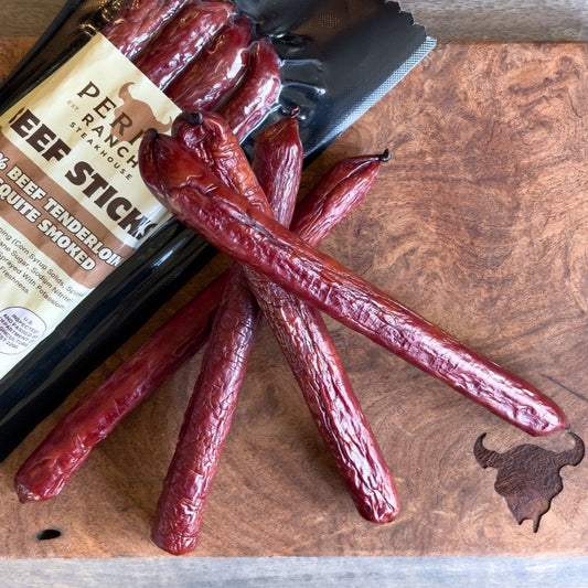 beef sticks, Tom Perini, smoked beef tenderloin, beef by mail order, buy beef online, gourmet beef sticks, 