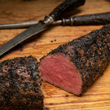 Mesquite Smoked Peppered Beef Tenderloin